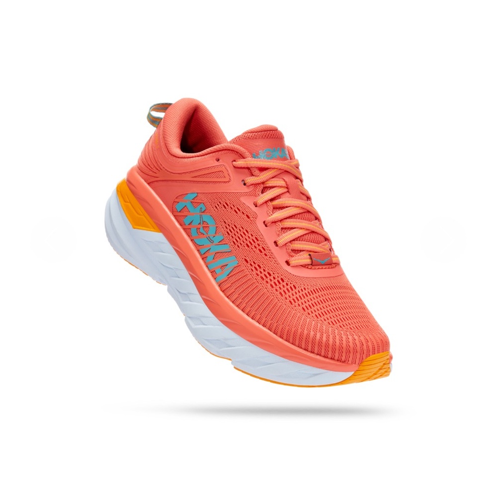 Hoka One One Bondi 7 Running Shoes Camellia/Coastal Shade Women’s Size 7.5